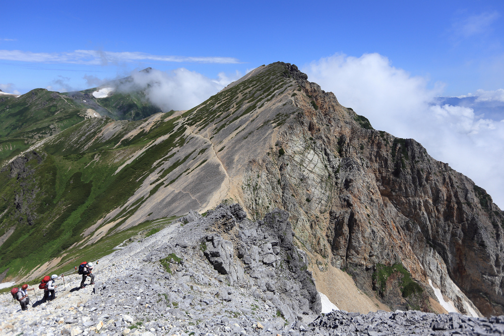 日本：後立山連峰之8～白馬山莊→杓子岳→白馬鑓ヶ岳