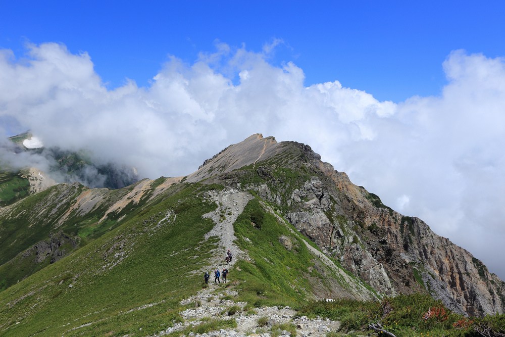 日本：後立山連峰之8～白馬山莊→杓子岳→白馬鑓ヶ岳