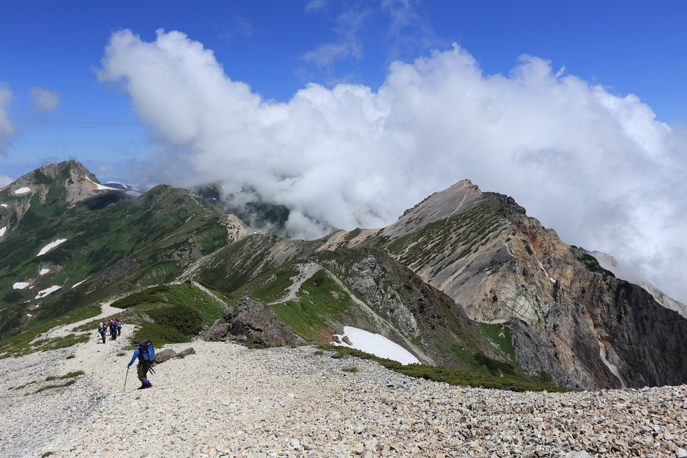 日本：後立山連峰之8～白馬山莊→杓子岳→白馬鑓ヶ岳