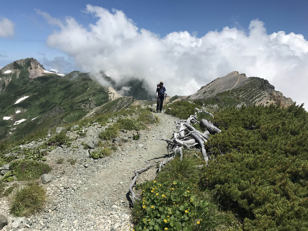 日本：後立山連峰之8～白馬山莊→杓子岳→白馬鑓ヶ岳
