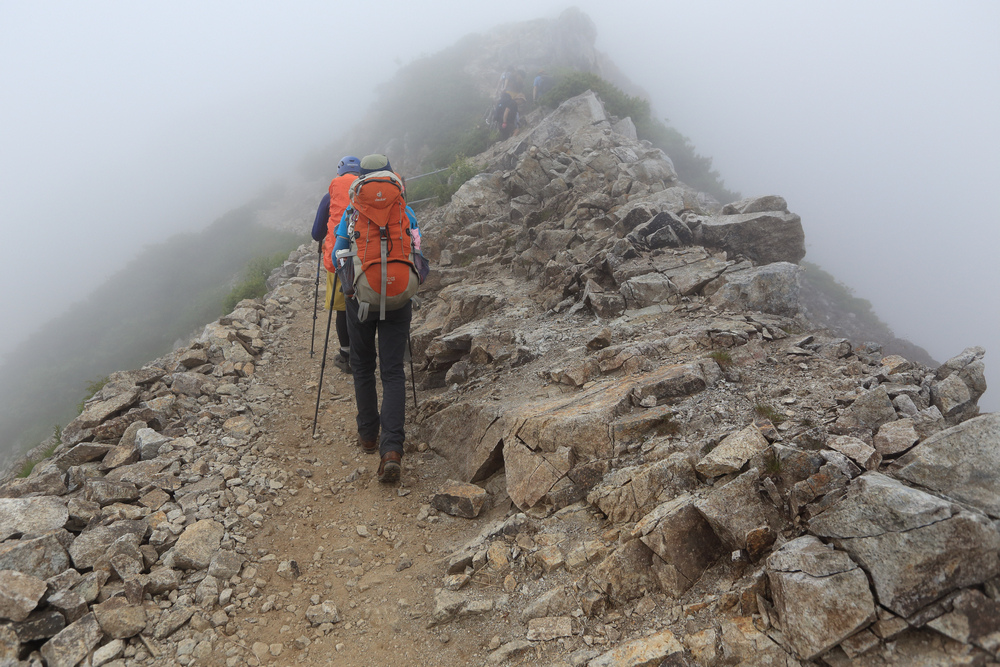 日本:後立山連峰之1~ 從八方尾根上唐松岳 日本:後立山連峰之1~ 從八方尾根上唐松岳