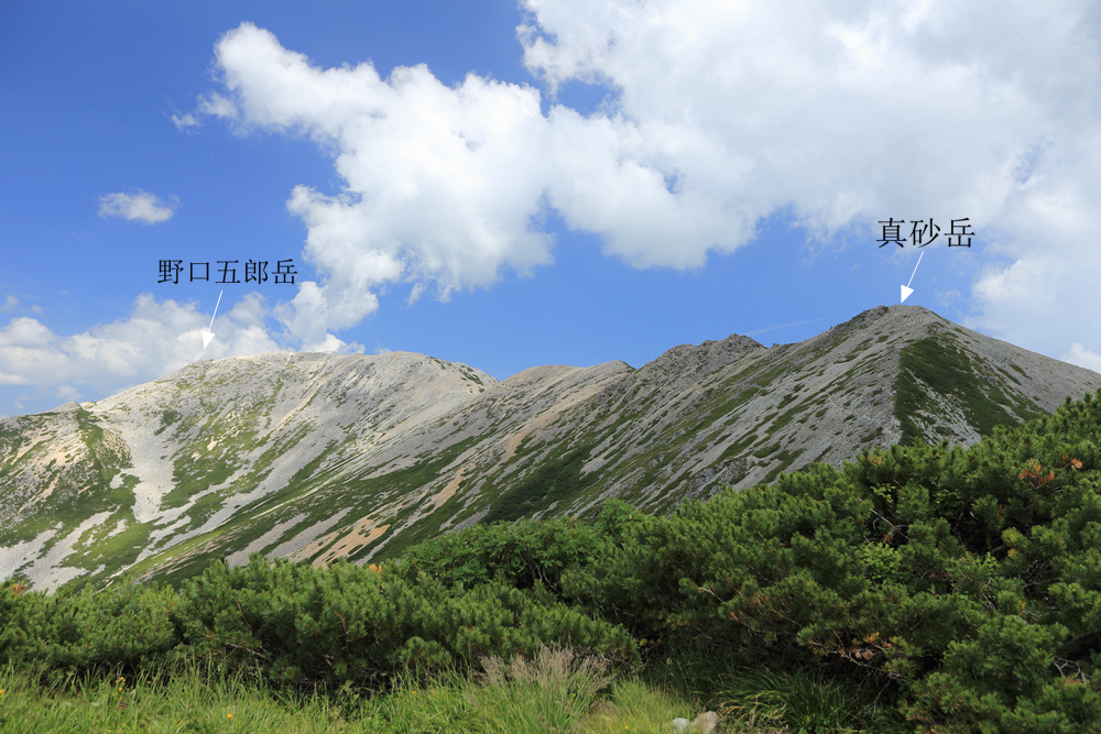 日本:裏銀座縱走-4~野口五郎小屋→野口五郎岳→水晶小屋