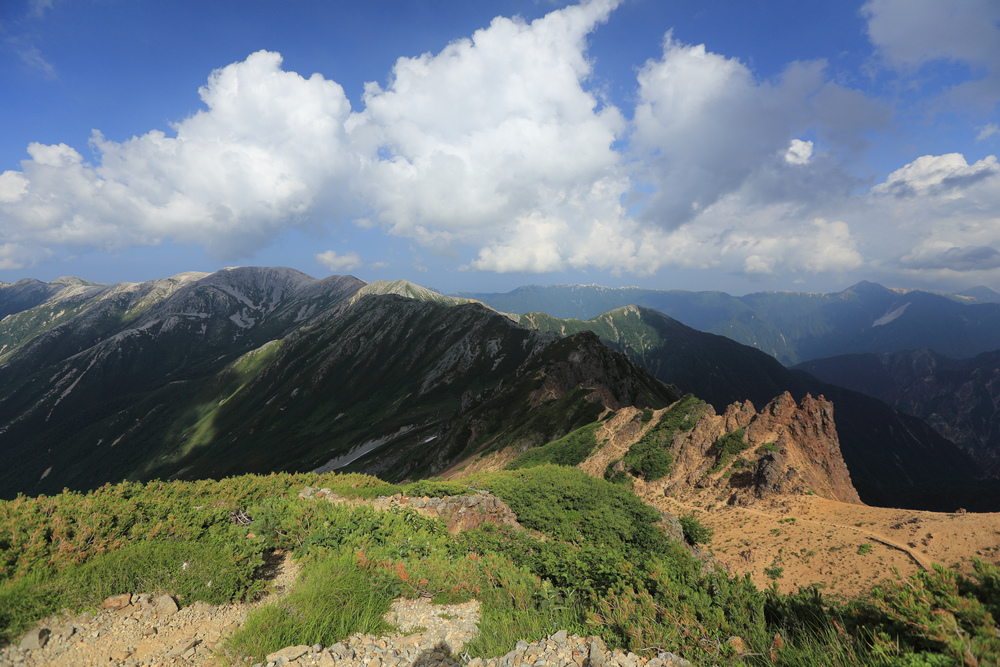日本:裏銀座縱走-4~野口五郎小屋→野口五郎岳→水晶小屋