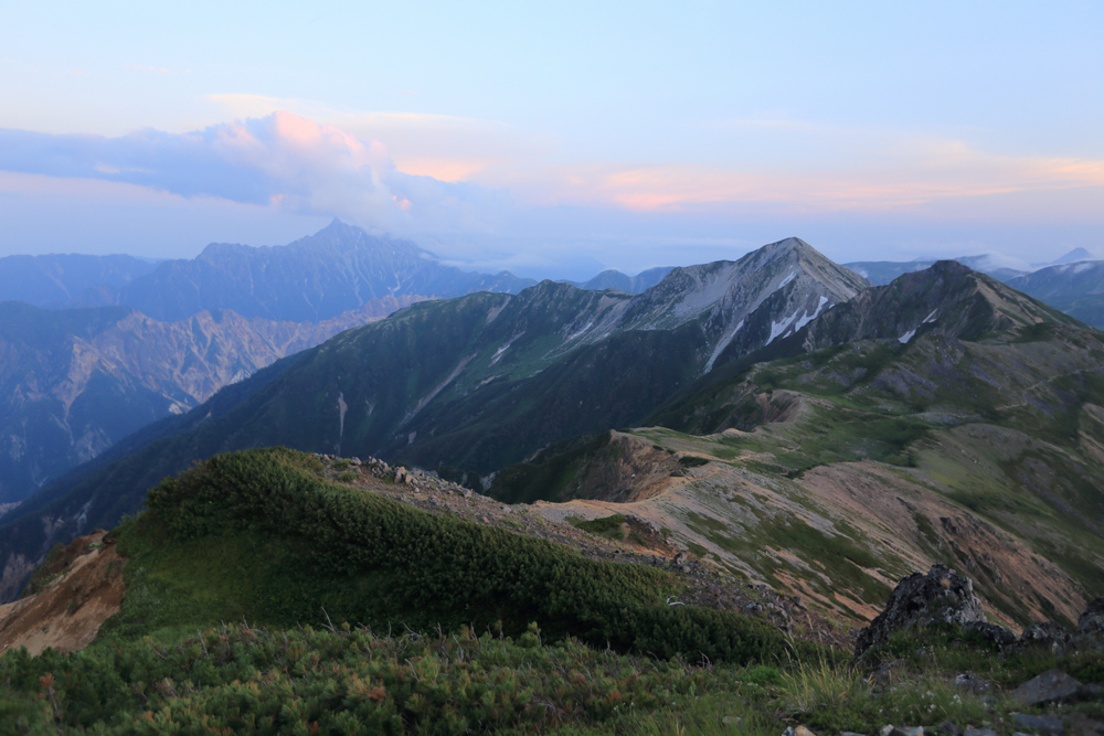 日本:裏銀座縱走-5~水晶小屋與水晶岳